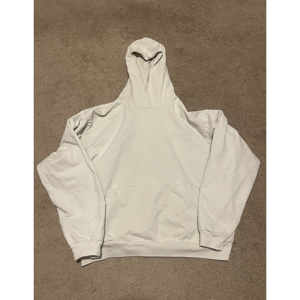Madhappy - Classics Fleece Hoodie White Size Large